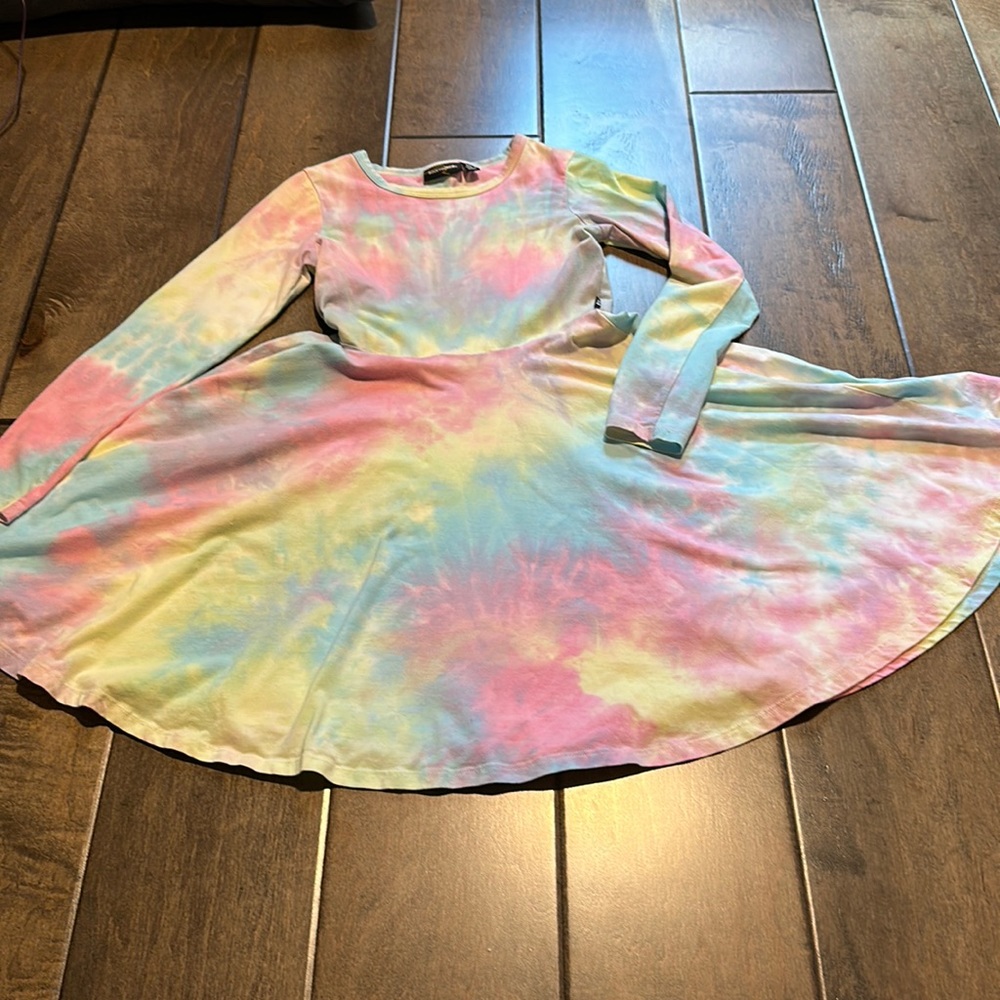 GUC Soft Rock Your Kid pastel tie dyed dress size 10